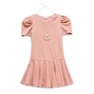 Emerald Sundae Big Girls Short Sleeve Puffed
Sleeve Drop Waist Dress 8